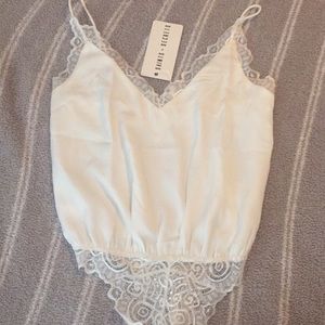 VICI white lace bodysuit